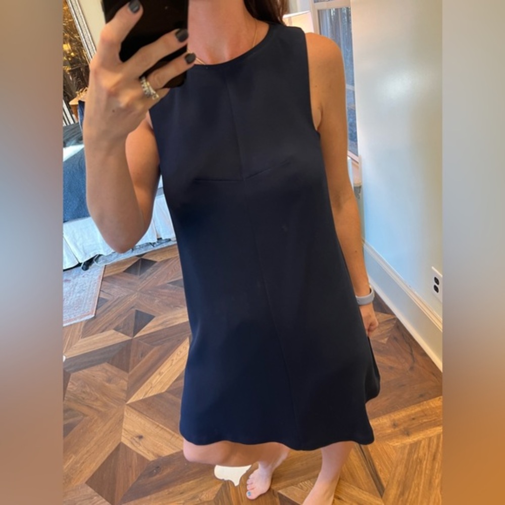 Trina Turk blue razorback dress size 4